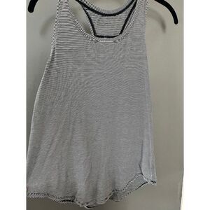 Lululemon size 8 tank top black and white stripe